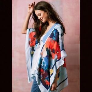 Anthropologie Flower Kimono